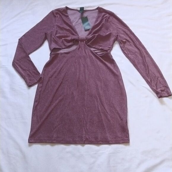 NWT Wild Fable Cut-out Bodycon dress - Picture 4 of 7